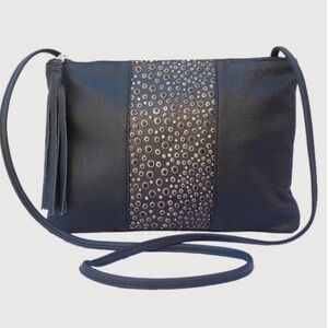 Col de Mar Dots Leather Crossbody Bag